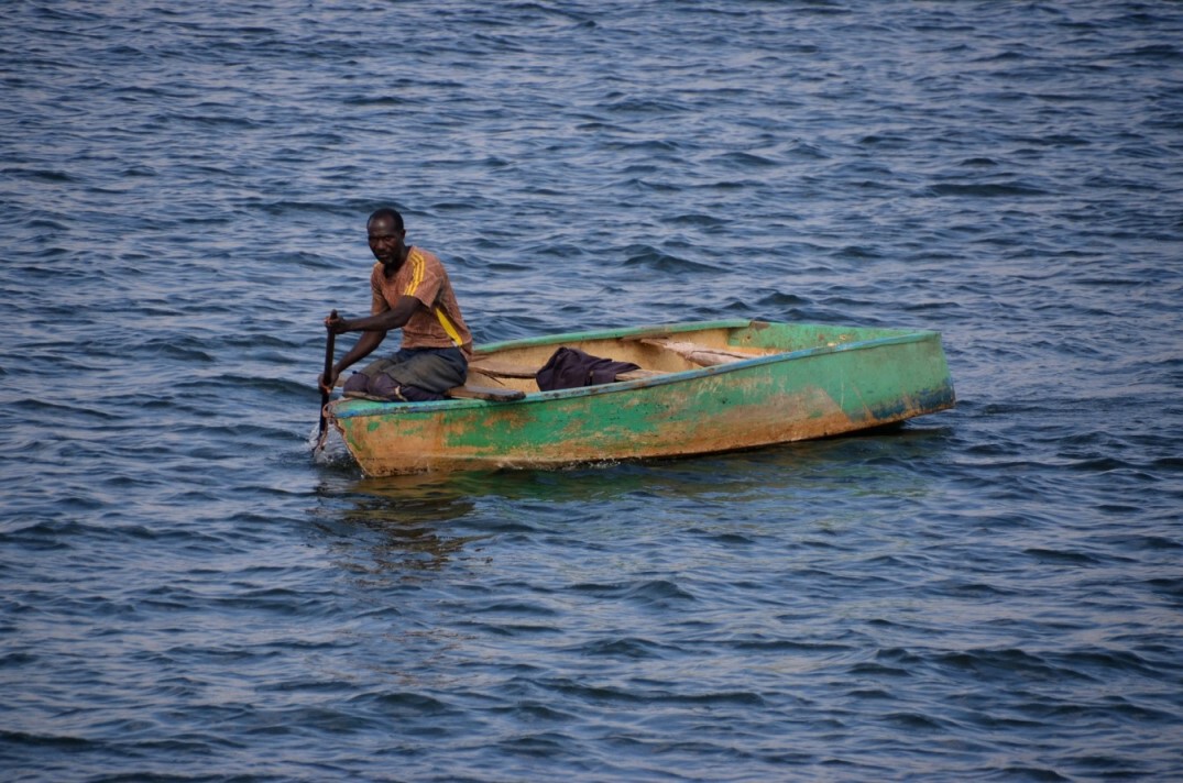 Fischerboot in Simbabwe