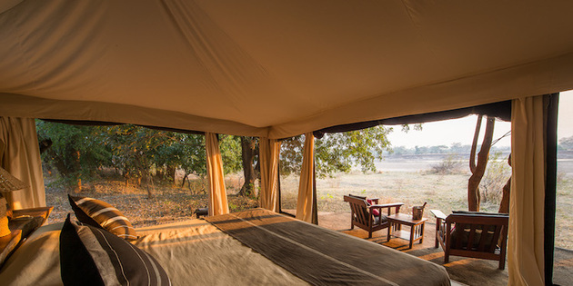 Doppelbett in Malawi 