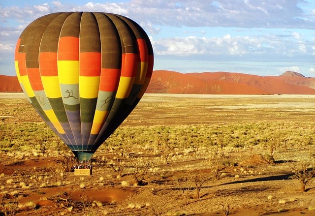 Heißluftballonfahrt in Namibia